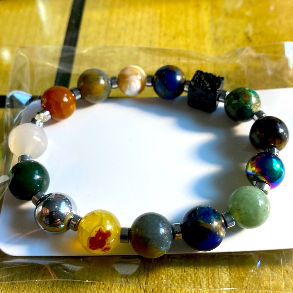 Genuine semi precious gemstones.